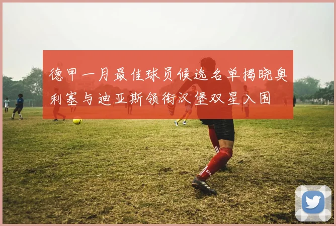 德甲一月最佳球员候选名单揭晓奥利塞与迪亚斯领衔汉堡双星入围